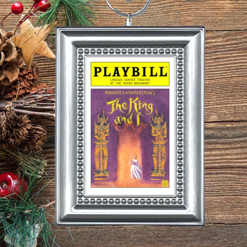 The King And I Broadway Musical Playbill Christmas Tree Ornament‎